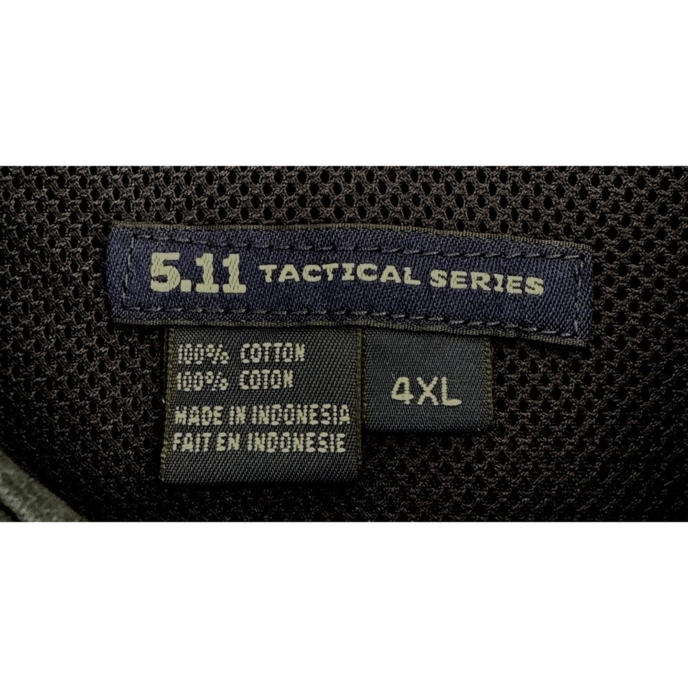 5.11 Tactical Shirt Men's 4XL Short Sleeve dark Navy Cotton Duty Work Shirt - Picture 7 of 10